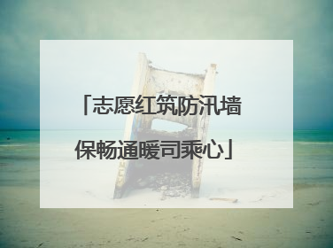 志愿红筑防汛墙 保畅通暖司乘心