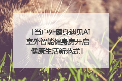 当户外健身遇见AI 室外智能健身房开启健康生活新范式