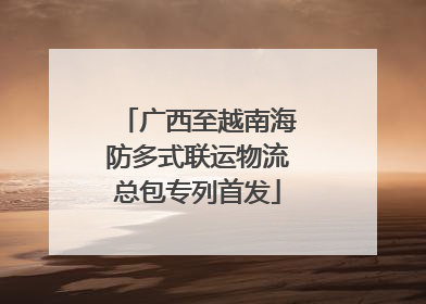 广西至越南海防多式联运物流总包专列首发