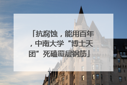 抗腐蚀，能用百年，中南大学“博士天团”死磕覆层钢筋