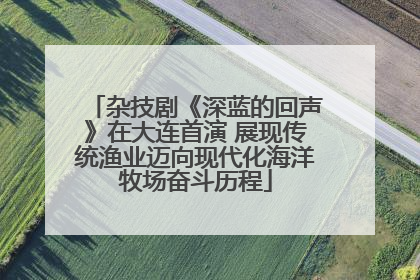 杂技剧《深蓝的回声》在大连首演 展现传统渔业迈向现代化海洋牧场奋斗历程