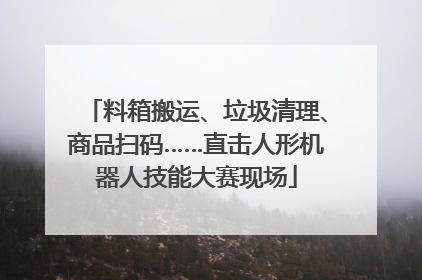 料箱搬运、垃圾清理、商品扫码……直击人形机器人技能大赛现场