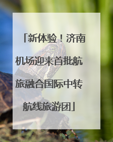 新体验！济南机场迎来首批航旅融合国际中转航线旅游团