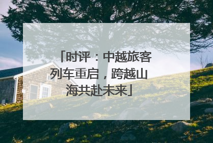 时评：中越旅客列车重启，跨越山海共赴未来