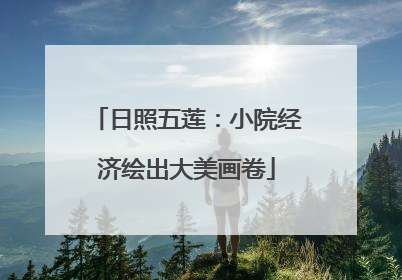 日照五莲：小院经济绘出大美画卷