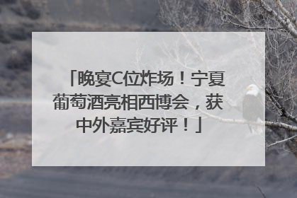 晚宴C位炸场！宁夏葡萄酒亮相西博会，获中外嘉宾好评！