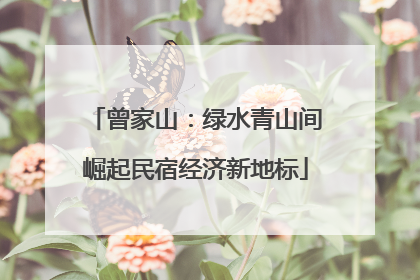 曾家山：绿水青山间崛起民宿经济新地标