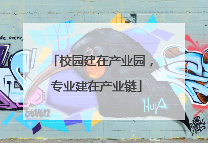 校园建在产业园，专业建在产业链