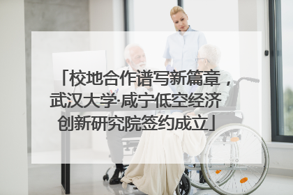 校地合作谱写新篇章，武汉大学·咸宁低空经济创新研究院签约成立