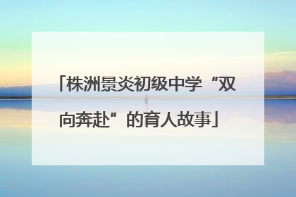 株洲景炎初级中学“双向奔赴”的育人故事