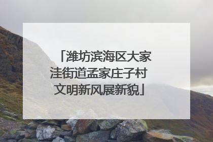 潍坊滨海区大家洼街道孟家庄子村文明新风展新貌