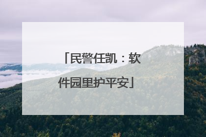 民警任凯：软件园里护平安