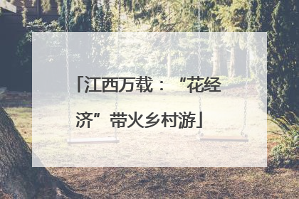 江西万载：“花经济”带火乡村游