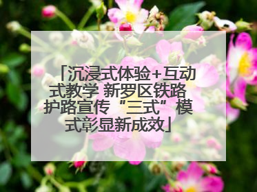 沉浸式体验+互动式教学 新罗区铁路护路宣传“三式”模式彰显新成效
