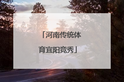 河南传统体育宜阳竞秀