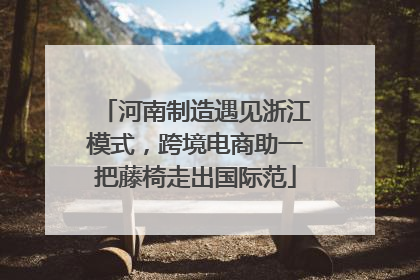 河南制造遇见浙江模式，跨境电商助一把藤椅走出国际范