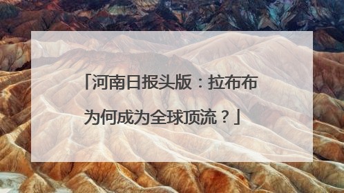 河南日报头版：拉布布为何成为全球顶流？