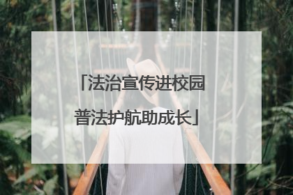 法治宣传进校园 普法护航助成长