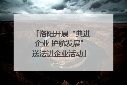 洛阳开展“典进企业 护航发展”送法进企业活动