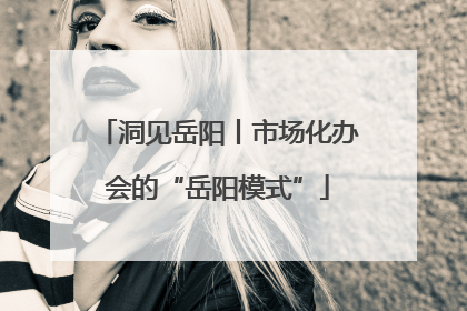 洞见岳阳丨市场化办会的“岳阳模式”