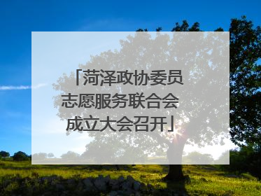 菏泽政协委员志愿服务联合会成立大会召开