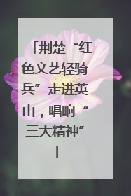 荆楚“红色文艺轻骑兵”走进英山，唱响“三大精神”