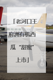 老河口王府洲有机西瓜“甜蜜”上市