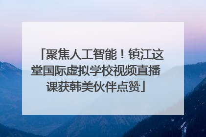 聚焦人工智能！镇江这堂国际虚拟学校视频直播课获韩美伙伴点赞