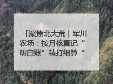 聚焦北大荒｜军川农场：按月核算记“明白账”精打细算“过紧日子”