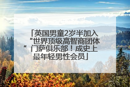 英国男童2岁半加入“世界顶级高智商团体”门萨俱乐部！成史上最年轻男性会员
