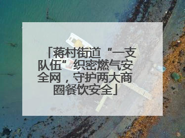 蒋村街道“一支队伍”织密燃气安全网，守护两大商圈餐饮安全