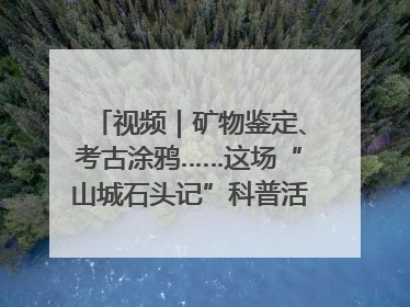 视频｜矿物鉴定、考古涂鸦……这场“山城石头记”科普活动有益有趣