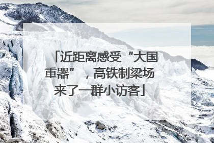 近距离感受“大国重器”，高铁制梁场来了一群小访客