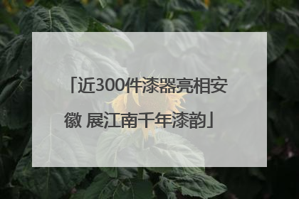 近300件漆器亮相安徽 展江南千年漆韵