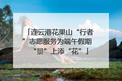 连云港花果山“行者”志愿服务为端午假期“景”上添“花”