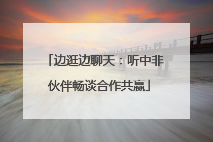 边逛边聊天：听中非伙伴畅谈合作共赢