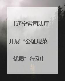 辽宁省司法厅开展“公证规范优质”行动