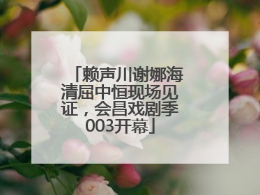 赖声川谢娜海清屈中恒现场见证，会昌戏剧季003开幕