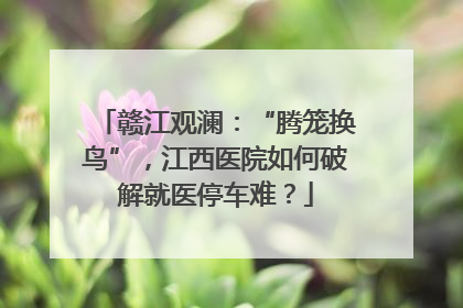 赣江观澜：“腾笼换鸟”，江西医院如何破解就医停车难？