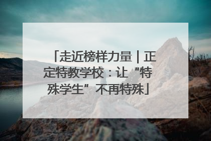 走近榜样力量｜正定特教学校：让“特殊学生”不再特殊