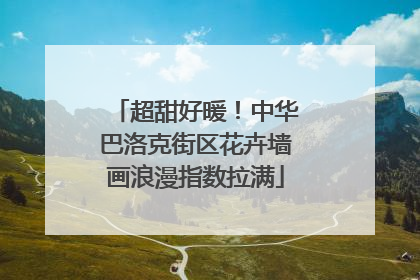 超甜好暖！中华巴洛克街区花卉墙画浪漫指数拉满