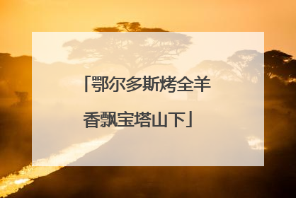 鄂尔多斯烤全羊香飘宝塔山下