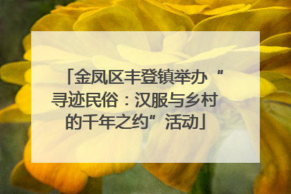 金凤区丰登镇举办“寻迹民俗：汉服与乡村的千年之约”活动