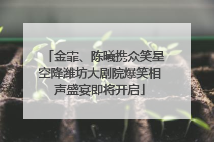 金霏、陈曦携众笑星空降潍坊大剧院爆笑相声盛宴即将开启