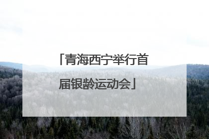 青海西宁举行首届银龄运动会