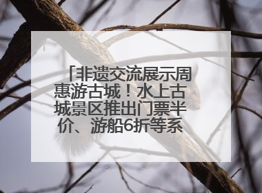 非遗交流展示周惠游古城！水上古城景区推出门票半价、游船6折等系列优惠
