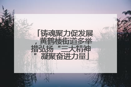 铸魂聚力促发展，黄鹤楼街道多举措弘扬“三大精神”凝聚奋进力量