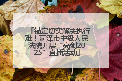 锚定切实解决执行难！菏泽市中级人民法院开展“亮剑2025”直播活动
