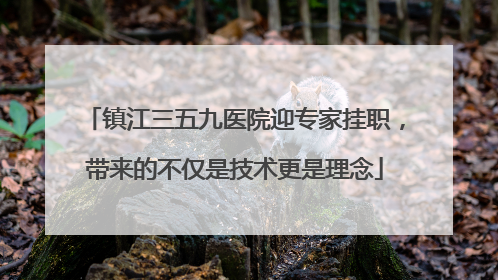 镇江三五九医院迎专家挂职，带来的不仅是技术更是理念