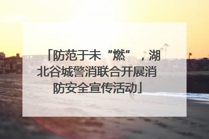 防范于未“燃”，湖北谷城警消联合开展消防安全宣传活动
